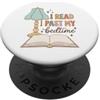 Autumn Reading Club I Read Past My Bedtime Bookworm Reader Librarian Retro PopSockets PopGrip Adesivo