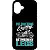 Motorcycle Rider Humor Gifts Custodia per iPhone 16 Metti qualcosa di eccitante tra le mie gambe moto