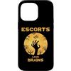 Halloween Escort Tees Custodia per iPhone 14 Pro Max Escort Love Brains Halloween
