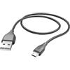 Hama - Cavo USB A/Micro USB, 1,5 metri, nero