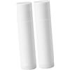 OATIPHO Tubo Balsamo Labbra Vuoto 5G Plastico Bianco, 25 Pezzi | 25 Tappi Inclusi, Meccanismo a Rotella, Contenitori Rotondi per Riempimento, Uso Personale e Viaggio