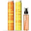 Silium Set Blonder Shampoo + Maschera Capelli con Camomilla e Miele + Crystal Drops Olio di Argan - Illuminante per Capelli Biondi, Nutriente, Lucentezza e Riparazione