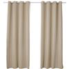 WOLTU Tenda Oscurante con Occhielli 2 Pannelli, 135x245cm, Caffè Leggero | Isolamento termico, oscuramento luce, facile installazione, per soggiorno e camera da letto, varie misure
