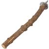 Naroote Supporto da Masticare Durevole per Pappagalli in Legno Naturale per Piccoli Uccelli, Diametro 1,5~2,5 Cm, Lunghezza 35 Cm (1~2, * 25)