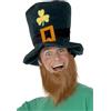 Smiffys - Cappello da leprechaun con barba