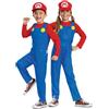 Super Mario Bros. Costume Mario per bambini, con licenza ufficiale Disguise, vestibilità comoda e design dettagliato, dalla taglia S alla 6