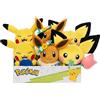 Pokémon Soglia di peluche, 20 cm, PKW2842-4 Spring Edition, Pikachu, Pichu, Eevee, giocattolo ufficiale Pokemon intasato, per bambini dai 2 anni in su