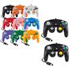 FAIRY TAIL & GLITZER FEE Controller per Game Cube bianco e switch con cavo Gamepad Joypad (nero)