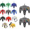 FAIRY TAIL & GLITZER FEE 2 controller per Nintendo 64 N64 colore a scelta con cavo Gamepad Joypad (2 X Grigio)