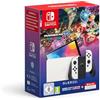 Nintendo Console Nintendo Switch OLED (bianco) con gioco Mario Kart 8 Deluxe preinstallato e abbonamento 12 mesi a Nintendo Switch Online