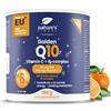 Nature's Finest Golden Q10, Integratore in Polvere 150 g | Coenzima Q10 con vitamina C e complesso B - bevanda gusto arancia con stevia, 30 porzioni in polvere