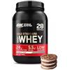 Optimum Nutrition Gold Standard 100% Whey Proteine in Polvere con Aminoacidi Biscotti e Panna 768 g 24 Porzioni + Shaker