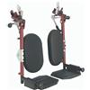 Wimed Pedane Per Carrozzine Disabili Slim Plus, Rosso, Plastica, Alluminio, Accessorio per Carrozzina, Sostieni Polpaccio, Regolabile in Lunghezza