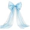Generico Fiocchi per albero Natale tulle, decor per fondali Fiocchi nuziale gigante | Grande Fiocchi in tulle trasparente, leggero e fluido, facile acconciare, mantiene forma per alberi Natale, matrimoni, feste