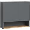 Vicco Mobile bagno Viktor, Antracite/Rovere dorato, 68 x 60 cm