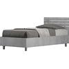BS COM Letto singolo senza rete 80x190 testata dritta cemento