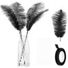 PATIKIL 24 Piume di Struzzo Naturali 10-12 Pollici / 25-30 CM Nero