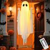 GHHYLEMIZE Fantasma di Halloween da Appendere su Altalena, Fantasma oscillante, kit di decorazioni per albero spettrale con luco LED 8 Modalità e Telecomando, per feste per esterni, giardino, cortile, prato