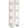 vidaXL Libreria/Divisorio Bianco 41x35x125cm in Legno Massello di Pino