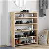 Generic Scarpiera 80 x 25 x 100 cm Legno Lavorato Sonoma Rovere