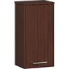 AKORD | Mobile Alto da Bagno FIN W30 a 1 Anta | Armadio a Muro Sospeso | Porta con Montaggio a Destra o a Sinistra | 30 x 60 x 22,5 cm | Peso 18 kg | Wengé
