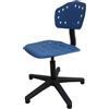 FITEX Sedia Operativa DIAMOND Ergonomica in PP Rinforzato Forato con Piedini in Gomma, per Ufficio, Smart Working e Studio - CE Made in Italy - Blu