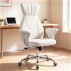 Ckaff Sedia da Ufficio Ergonomica, Sedia Scrivania con Schienale Alto, Sedia Gaming, Inclinazione 95-120°, Poltrona Ufficio per Casa e Studio
