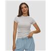 Deha T-shirt In Maglia Di Viscosa Con Lurex Deha