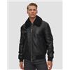 Moose Knuckles Giacca Bomber In Pelle Con Pelliccia Da Uomo Moose Knuckles