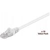 Microconnect V-UTP510WVP - Cavo di rete (10 m, Cat5e, U/UTP (UTP), RJ-45, RJ-45, bianco)