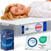 aktiv shop GmbH Coprimaterasso viscoelastico ELONEO 80x200cm, coprimaterasso con effetto memory foam, altezza 5 cm, coprimaterasso per letto e rete a doghe