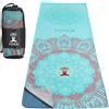MoKo Tappetino antiscivolo per yoga MoKo, telo assorbente per tappetino da yoga, ideale per pilates, yoga caldo e picnic all'aperto