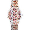Sekonda Maxima - Orologio al quarzo da donna, 38 mm, multicolore, con display analogico e cinturino in acciaio inox