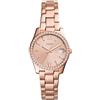 Fossil Orologio Scarlette da donna, 32 mm, movimento al quarzo con data a tre lancette e cinturino in acciaio inossidabile