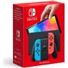 Nintendo Switch OLED Console Neon Blue & Red 64GB Portatile Con Dock