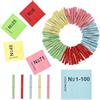 TranRantic Set di 100 Biglietti della Lotteria Colorati e misti Numerati da 1 a 100, Piccoli Foglietti Colorati per Feste di Compleanno per Bambini, Feste di Club, Attività Aziendali (5 Colori)