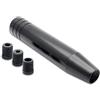 LANCO Pomello del cambio universale in alluminio, pomello del cambio lega di alluminio con una lunghezza di 18 cm nero