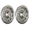 Hansen Styling Parts 2 copricerchi universali da 22,5 pollici con coprimozzo - dritti - asse posteriore per camion.