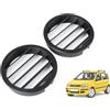 Ricreo Diffusori Bocchette Aria Cruscotto compatibili con Fiat Panda 169 2003-2011, Aeratori Ventilazione e Climatizzazione, Versione Centrali/Laterali Inferiori o Laterali Superiori 2 PEZZI