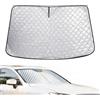 Tokenhigh Schermo solare per parabrezza auto adatto per Volvo XC60 2018-2026, parabrezza anteriore pieghevole rinforzato per auto, parasole per protezione UV, protezione dal calore