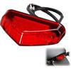 Seefey Fanale Posteriore Moto,12V Luce di Freno Moto,per Moto ATV Dirt Bike Scooter,Luce Posteriore Rosso di Stop,Facile da installare