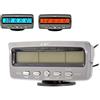 Riloer Orologio elettronico per auto, display digitale LCD 4 in 1 Termometro per interni ed esterni per auto, orologio, voltmetro