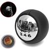 Riloer Pomello cambio a 6 marce Compatibile con Peugeot 307 308 3008 407 5008 807 Compatibile con Partner (Bya), Partner Tepe Leva Cambio Manuale in ABS e Metallo