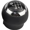 Riloer Pomello del cambio manuale in pelle PU nera, leva del cambio per auto, compatibile con Toyota compatibile con RAV4, Urban Cruiser, 6 velocità