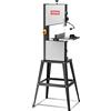 VEVOR Sega a nastro con supporto, 9,65 pollici, 506 giri/min / 920 giri/min, sega a nastro da tavolo a due velocità, 370 W, motore da 1/2 HP, altezza di taglio da 6 pollici, lunghezza lama da 183 cm