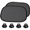 PARENCE Set di 2 Parasole Laterali per Auto - Protezione UV e Calore - Fissaggio a Ventosa - Universale - 44 x 36 cm
