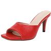 Lroey Reoly Mule con Tacco Alto Donna, Sandali Snakeskin Print Moda Tacco a Spillo Scarpe da Festa Senza Chiusura, Numero 34-43