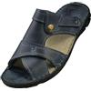 APREGGIO Sandali da uomo 2 in 1 in pelle con cinturino pieghevole sul tallone, comode pantofole e scarpe estive in vera pelle, taglia 41-46