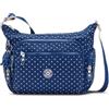 Kipling Gabbie S, Borse a tracolla Donna, Morbido Dot Blu, Taglia unica