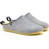 Pitas | LANNA MAN | Pantofola da casa per Uomo | Grigio e Giallo 40